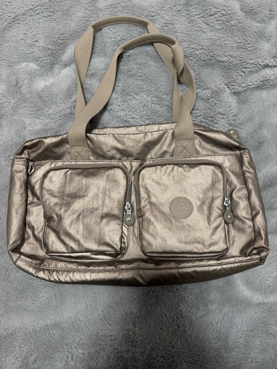 Kipling Handbags - Kipling Cyrene shoulder bag metallic sparkly gold